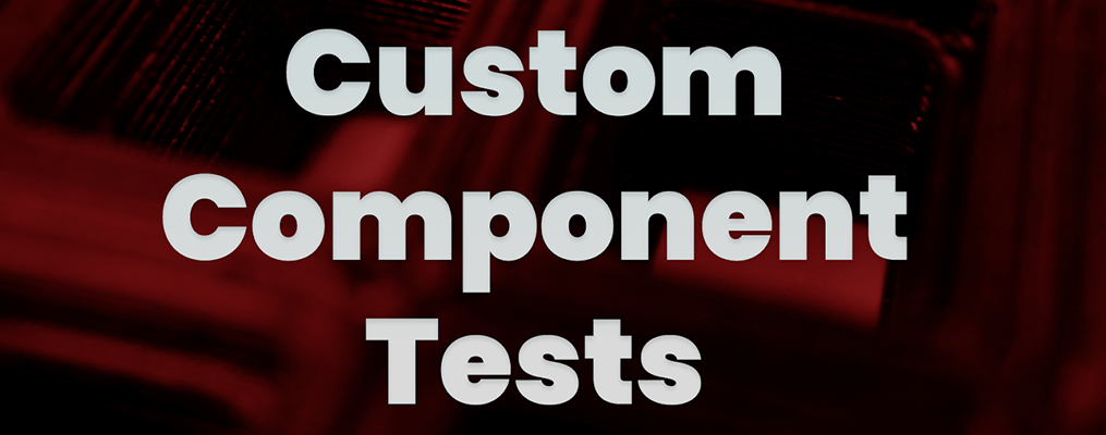 Custom Component Testing Header
